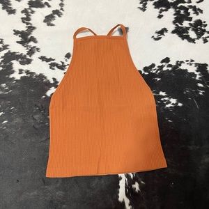 By Together High Neck Ribbed Tank Top